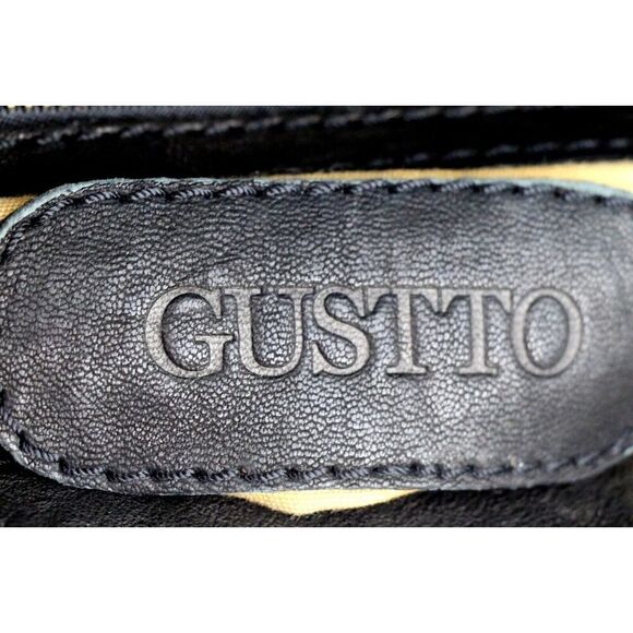Gustto SOFT BLACK GENUINE LEATHER FLAP LOGO CLUTCH HANDBAG WALLET PURSE - Picture 13 of 16
